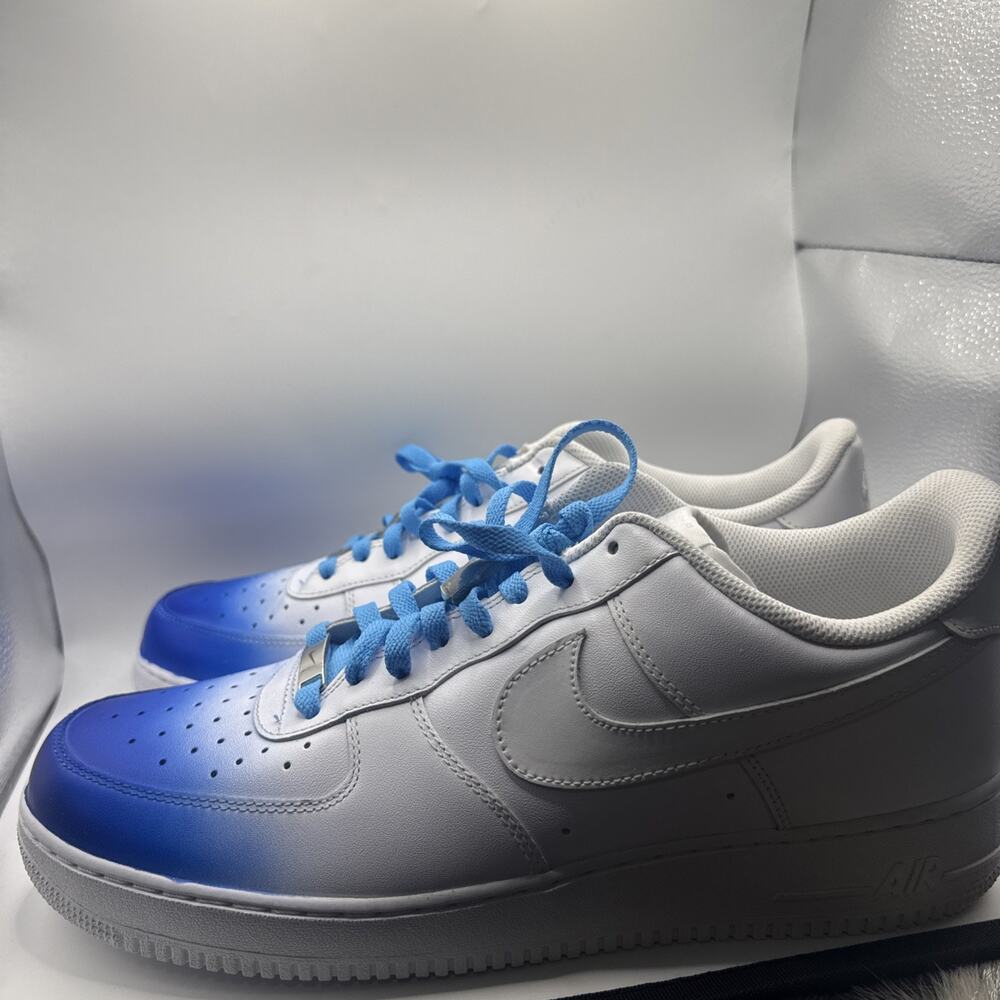 Size 14 - Nike Air Force 1 Low '07 White Utah Jazz Coaches Custom New Never Worn